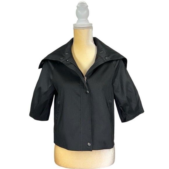 Samuel Dong Women’s Size Small Cropped Jacket Black Short Crop Bolero New NWT - Picture 1 of 12